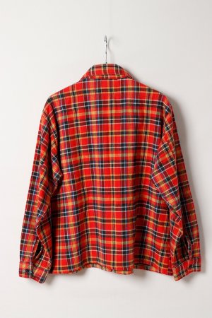 画像5: DENIM DOCTORS デニムドクターズ POCKET STUDS ZIP UP FLANNEL SHIRTS JACKET T-5{-BEA}