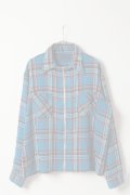  {SOLD} DENIM DOCTORS デニムドクターズ POCKET STUDS ZIP UP FLANNEL SHIRTS JACKET T-5{-BEA}