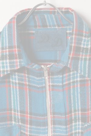 画像2:  {SOLD} DENIM DOCTORS デニムドクターズ POCKET STUDS ZIP UP FLANNEL SHIRTS JACKET T-5{-BEA}