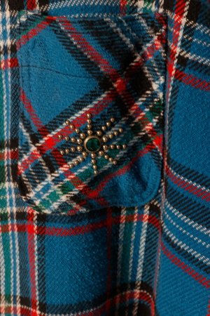 画像3: DENIM DOCTORS デニムドクターズ POCKET STUDS ZIP UP FLANNEL SHIRTS JACKET T-5{-BEA}