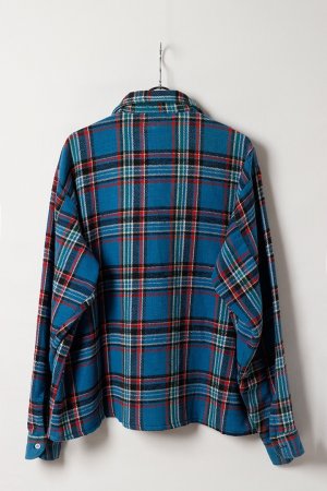 画像5: DENIM DOCTORS デニムドクターズ POCKET STUDS ZIP UP FLANNEL SHIRTS JACKET T-5{-BEA}