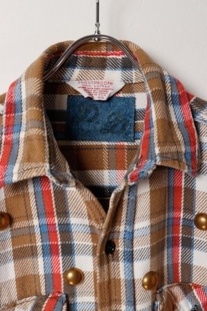 画像5: DENIM DOCTORS デニムドクターズ BIG NAIL STUDS FLANNEL SHIRTS - BODY STUDS T-6{-BEA}