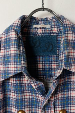 画像5: DENIM DOCTORS デニムドクターズ BIG NAIL STUDS FLANNEL SHIRTS - BODY STUDS T-6{-BEA}
