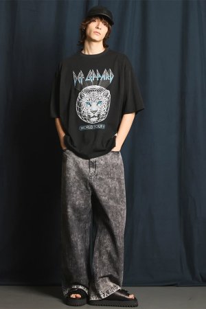 画像2: MA LABEL BY MAISON SPECIAL DEF LEPPARD Prime-Over Crew Neck T-Shirt #2{-BEA}