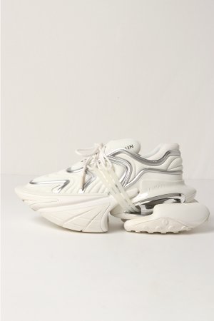 画像4: BALMAIN バルマン Unicorn Wave ネオプレン＆カーフスキン スニーカー{-BDA}