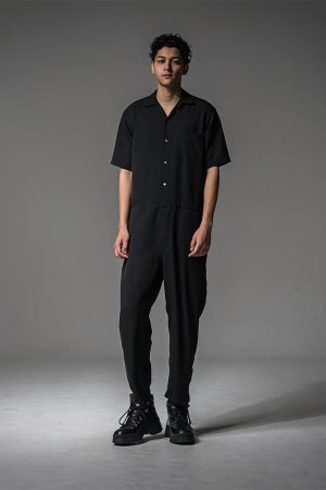 画像1:  ★先行予約商品★  DELAY ディレイ rage twill half all in one{-BFS}