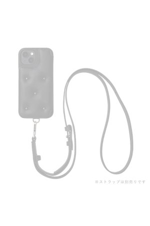 画像3: {※取り寄せ不可}DEMIU デミュウ BALLON CINQ/iPhone15/ブラック×ブラックスタッズ{DU-BAC16BZ}