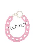{※取り寄せ不可}DEMIU デミュウ Hand STRAP Rectangle/マゼンタピンク{-BES}