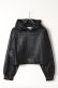 画像1: ekat エカット(UNISEX) SOFT ECO LEATHER HOODIE{-BEA} (1)