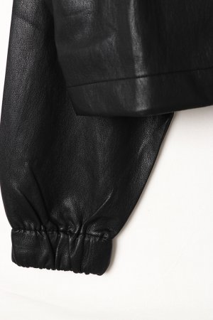 画像3: ekat エカット(UNISEX) SOFT ECO LEATHER HOODIE{-BEA}