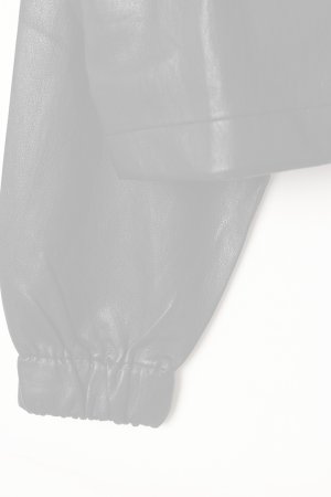 画像3:   ekat エカット(UNISEX) SOFT ECO LEATHER HOODIE{-BEA}