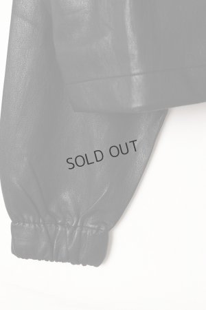 画像3: {SOLD}ekat エカット(UNISEX) SOFT ECO LEATHER HOODIE{-BEA}