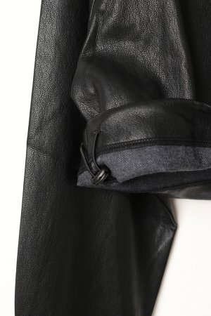 画像4: ekat エカット(UNISEX) SOFT ECO LEATHER HOODIE{-BEA}