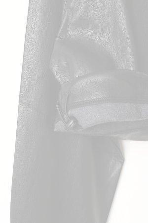 画像4:   ekat エカット(UNISEX) SOFT ECO LEATHER HOODIE{-BEA}