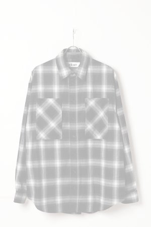 画像1:  {SOLD} ekat エカット(UNISEX) PATCH POCKET CHECK SHIRT{-BEA}