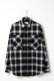 画像1: ekat エカット(UNISEX) PATCH POCKET CHECK SHIRT{-BEA} (1)