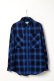画像1: ekat エカット(UNISEX) PATCH POCKET CHECK SHIRT{-BEA} (1)