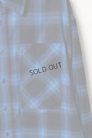 画像3: {SOLD}ekat エカット(UNISEX) PATCH POCKET CHECK SHIRT{-BEA}