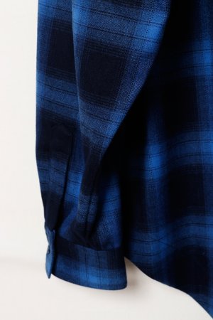 画像4: ekat エカット(UNISEX) PATCH POCKET CHECK SHIRT{-BEA}