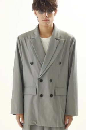 画像1: ekat エカット(UNISEX) DOUBLE COLLAR JACKET{-BFS}