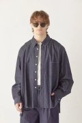 ekat エカット(UNISEX) CUT OFF DENIM SHIRT{-BFS}