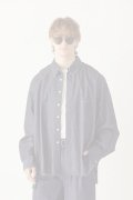  {SOLD} ekat エカット(UNISEX) CUT OFF DENIM SHIRT{-BFS}