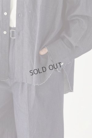 画像3: ekat エカット(UNISEX) CUT OFF DENIM SHIRT{-BFS}