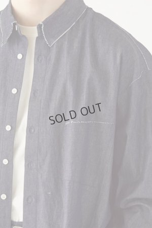 画像4: ekat エカット(UNISEX) CUT OFF DENIM SHIRT{-BFS}