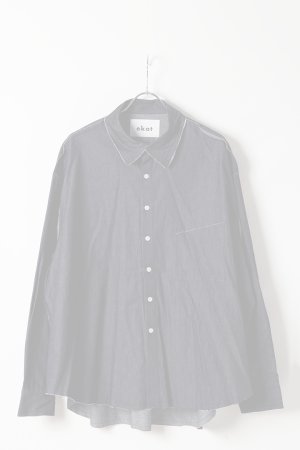 画像6:  {SOLD} ekat エカット(UNISEX) CUT OFF DENIM SHIRT{-BFS}