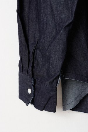 画像10: ekat エカット(UNISEX) CUT OFF DENIM SHIRT{-BFS}