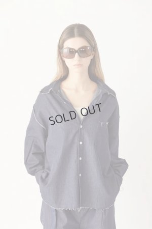 画像19: ekat エカット(UNISEX) CUT OFF DENIM SHIRT{-BFS}