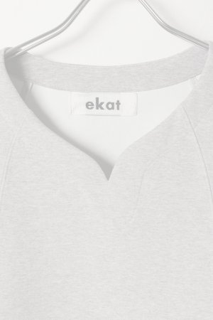 画像2:   ekat エカット(UNISEX) V NECK DROST SWEAT{-BFS}