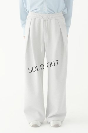 画像1: {SOLD}ekat エカット(UNISEX) FRONT TUCK WIDE SWEAT PANTS{-BFS}