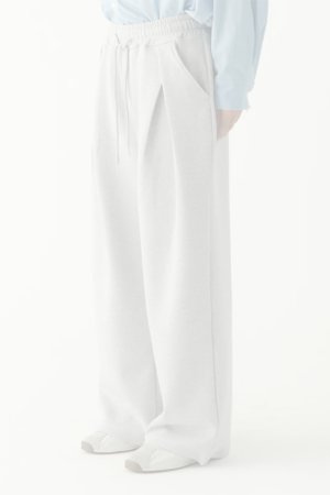 画像2:   ekat エカット(UNISEX) FRONT TUCK WIDE SWEAT PANTS{-BFS}