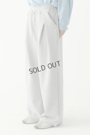 画像2: {SOLD}ekat エカット(UNISEX) FRONT TUCK WIDE SWEAT PANTS{-BFS}