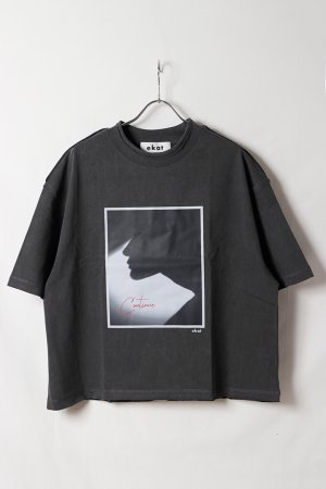 画像1: ekat エカット(UNISEX) SHADOW LAYERED T SHIRTS{-BFS}