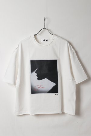 画像1: ekat エカット(UNISEX) SHADOW LAYERED T SHIRTS{-BFS}