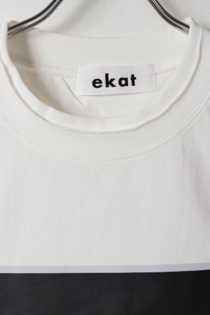 画像2: ekat エカット(UNISEX) SHADOW LAYERED T SHIRTS{-BFS}