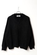 ekat エカット(UNISEX) DAMAGE V NECK KNIT{-BEA}