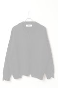  {SOLD} ekat エカット(UNISEX) DAMAGE V NECK KNIT{-BEA}