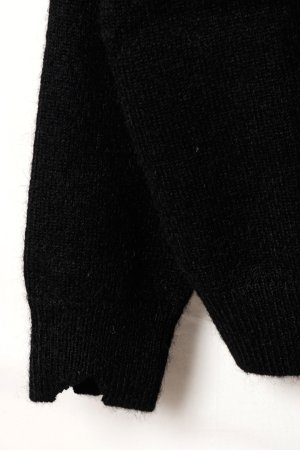 画像3: ekat エカット(UNISEX) DAMAGE V NECK KNIT{-BEA}