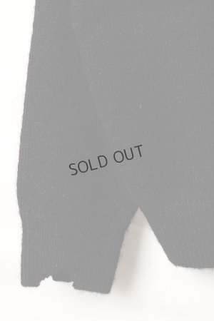 画像3: ekat エカット(UNISEX) DAMAGE V NECK KNIT{-BEA}