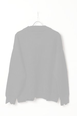 画像6:  {SOLD} ekat エカット(UNISEX) DAMAGE V NECK KNIT{-BEA}