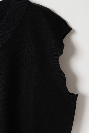 画像3: ekat エカット(UNISEX) DAMAGE KNIT VEST{-BFS}