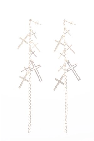 画像1:   Enasoluna エナソルーナ Greed cross pierced グリードクロスピアス{-ADS}
