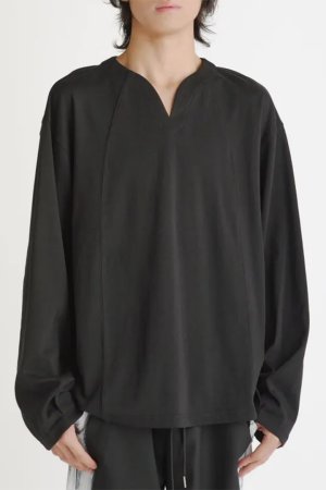 画像1: ekat エカット(UNISEX) 3D PATTERN U NECK TOPS{-BEA}