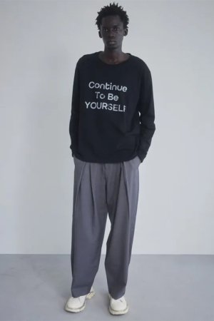 画像1: ekat エカット(UNISEX) DOUBLE TUCK WIDE PANTS{-BEA}