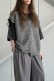 画像1: ekat エカット(UNISEX) DAMAGE LAYERED KNIT VEST{-BEA} (1)