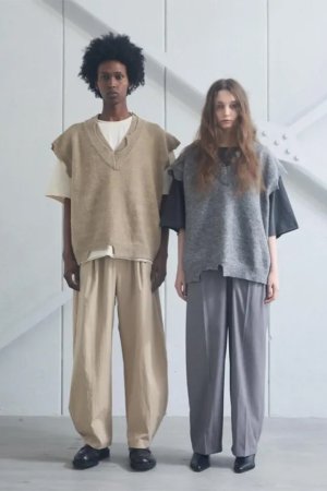 画像9: ekat エカット(UNISEX) DAMAGE LAYERED KNIT VEST{-BEA}