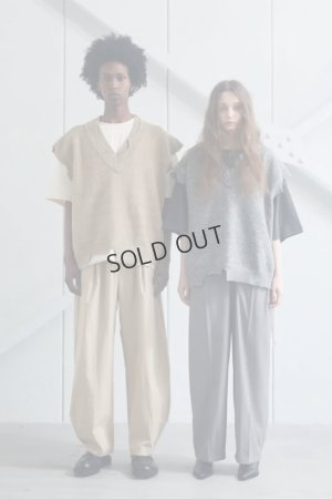 画像9: {SOLD}ekat エカット(UNISEX) DAMAGE LAYERED KNIT VEST{-BEA}